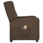 vidaXL Massagesessel Elektrisch Braun Stoff vidaXL Massagesessel Elektrisch Braun Stoff