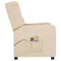 vidaXL Massagesessel Elektrisch Creme Stoff vidaXL Massagesessel Elektrisch Creme Stoff