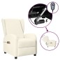 vidaXL Ohrensessel mit Massagefunktion Elektrisch Creme Kunstleder vidaXL Ohrensessel mit Massagefunktion Elektrisch Creme Kunstleder