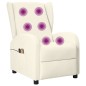 vidaXL Ohrensessel mit Massagefunktion Elektrisch Creme Kunstleder vidaXL Ohrensessel mit Massagefunktion Elektrisch Creme Kunstleder
