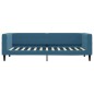 Tagesbett mit Matratze Blau 80x200 cm Samt Tagesbett mit Matratze Blau 80x200 cm Samt