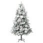 vidaXL Weihnachtsbaum mit Beleuchtung Schnee und Zapfen 225 cm PVC&PE vidaXL Weihnachtsbaum mit Beleuchtung Schnee und Zapfen 225 cm PVC&PE