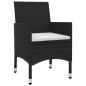 vidaXL 3-tlg. Garten-Essgruppe mit Auflagen Poly Rattan und Glas vidaXL 3-tlg. Garten-Essgruppe mit Auflagen Poly Rattan und Glas