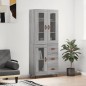Highboard Grau Sonoma 69,5x34x180 cm Holzwerkstoff Highboard Grau Sonoma 69,5x34x180 cm Holzwerkstoff
