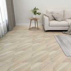 vidaXL PVC-Fliesen Selbstklebend 55 Stk. 5,11 m² Beige Gestreift