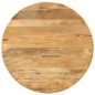 vidaXL Esstisch Ø110x78 cm Massivholz Mango und Stahl vidaXL Esstisch Ø110x78 cm Massivholz Mango und Stahl