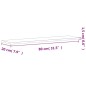 vidaXL Wandregal 80x20x1,5 cm Massivholz Buche vidaXL Wandregal 80x20x1,5 cm Massivholz Buche