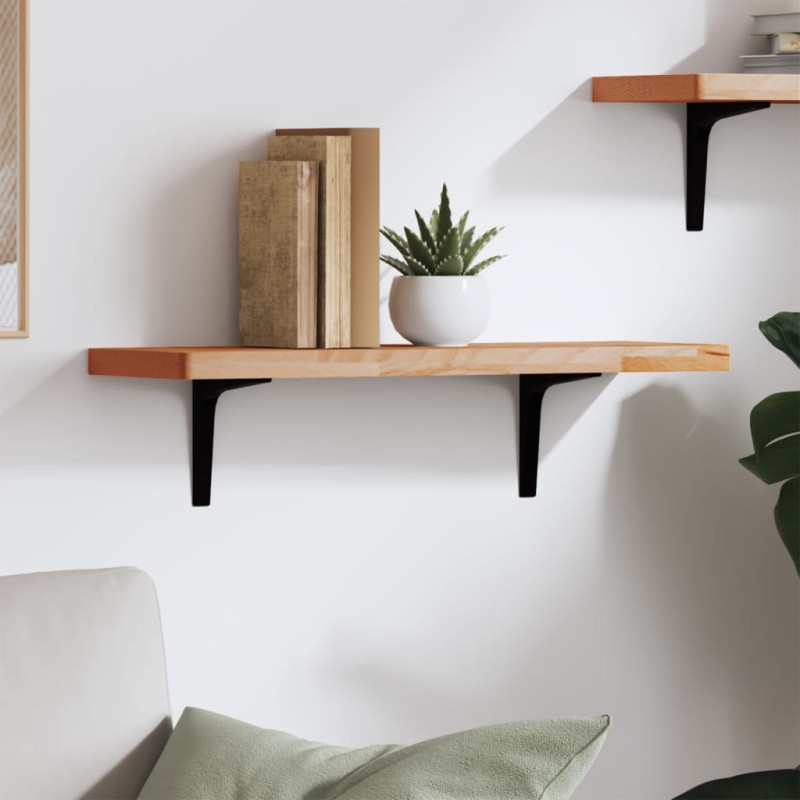 vidaXL Wandregal 60x20x2,5 cm Massivholz Buche vidaXL Wandregal 60x20x2,5 cm Massivholz Buche