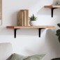 vidaXL Wandregal 60x20x2,5 cm Massivholz Buche vidaXL Wandregal 60x20x2,5 cm Massivholz Buche