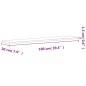 vidaXL Wandregal 100x20x1,5 cm Massivholz Buche vidaXL Wandregal 100x20x1,5 cm Massivholz Buche