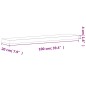 vidaXL Wandregal 100x20x4 cm Massivholz Buche