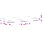 vidaXL Schreibtischplatte 110x(50-55)x4 cm Massivholz Buche vidaXL Schreibtischplatte 110x(50-55)x4 cm Massivholz Buche