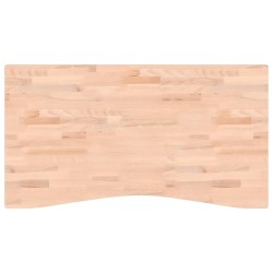 vidaXL Schreibtischplatte 110x(55-60)x4 cm Massivholz Buche