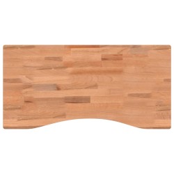 vidaXL Schreibtischplatte 80x(36-40)x4 cm Massivholz Buche