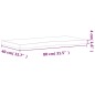 vidaXL Schreibtischplatte 80x(36-40)x4 cm Massivholz Buche vidaXL Schreibtischplatte 80x(36-40)x4 cm Massivholz Buche