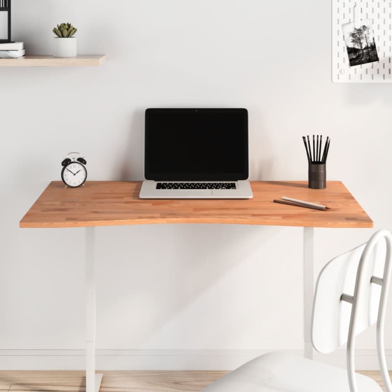 vidaXL Schreibtischplatte 100x(55-60)x1,5 cm Massivholz Buche vidaXL Schreibtischplatte 100x(55-60)x1,5 cm Massivholz Buche