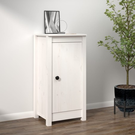vidaXL Sideboard Weiß 40x35x80 cm Massivholz Kiefer