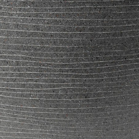 Capi Pflanzvase Arc Granite Konisch Niedrig 48x35 cm Anthrazit