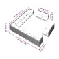 vidaXL 13-tlg. Garten-Lounge-Set mit Kissen Poly Rattan Dunkelgrau vidaXL 13-tlg. Garten-Lounge-Set mit Kissen Poly Rattan Dunkelgrau