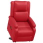 vidaXL Massagesessel mit Aufstehhilfe Rot Kunstleder vidaXL Massagesessel mit Aufstehhilfe Rot Kunstleder