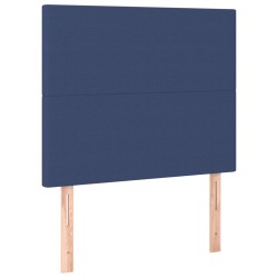 vidaXL Kopfteile 2 Stk. Blau 100x5x78/88 cm Stoff