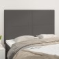vidaXL Kopfteile 4 Stk. Grau 72x5x78/88 cm Kunstleder