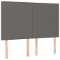 vidaXL Kopfteile 4 Stk. Grau 72x5x78/88 cm Kunstleder