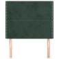 vidaXL Kopfteile 2 Stk. Dunkelgrün 100x5x78/88 cm Samt vidaXL Kopfteile 2 Stk. Dunkelgrün 100x5x78/88 cm Samt