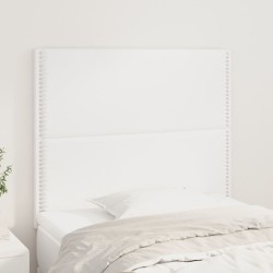 vidaXL Kopfteile 2 Stk. Weiß 100x5x78/88 cm Kunstleder