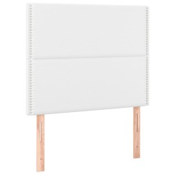 vidaXL Kopfteile 2 Stk. Weiß 100x5x78/88 cm Kunstleder