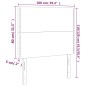 vidaXL Kopfteile 2 Stk. Weiß 100x5x78/88 cm Kunstleder vidaXL Kopfteile 2 Stk. Weiß 100x5x78/88 cm Kunstleder
