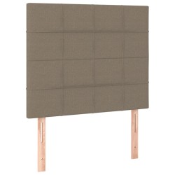 vidaXL Kopfteile 2 Stk. Taupe 100x5x78/88 cm Stoff