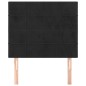 vidaXL Kopfteile 2 Stk. Schwarz 80x5x78/88 cm Samt