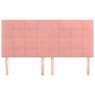 vidaXL Kopfteile 4 Stk. Rosa 80x5x78/88 cm Samt vidaXL Kopfteile 4 Stk. Rosa 80x5x78/88 cm Samt