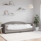 Tagesbett mit Matratze Taupe 80x200 cm Stoff Tagesbett mit Matratze Taupe 80x200 cm Stoff