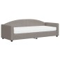 Tagesbett mit Matratze Taupe 80x200 cm Stoff Tagesbett mit Matratze Taupe 80x200 cm Stoff
