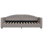 Tagesbett mit Matratze Taupe 80x200 cm Stoff Tagesbett mit Matratze Taupe 80x200 cm Stoff