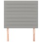 vidaXL Kopfteile 2 Stk. Hellgrau 100x5x78/88 cm Stoff vidaXL Kopfteile 2 Stk. Hellgrau 100x5x78/88 cm Stoff