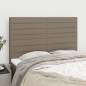 vidaXL Kopfteile 4 Stk. Taupe 72x5x78/88 cm Stoff