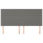 vidaXL Kopfteile 4 Stk. Dunkelgrau 100x5x78/88 cm Stoff vidaXL Kopfteile 4 Stk. Dunkelgrau 100x5x78/88 cm Stoff