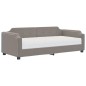 vidaXL Tagesbett mit Matratze Taupe 100x200 cm Stoff vidaXL Tagesbett mit Matratze Taupe 100x200 cm Stoff