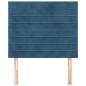 vidaXL Kopfteile 2 Stk. Dunkelblau 90x5x78/88 cm Samt