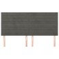vidaXL Kopfteile 4 Stk. Dunkelgrau 80x5x78/88 cm Samt vidaXL Kopfteile 4 Stk. Dunkelgrau 80x5x78/88 cm Samt