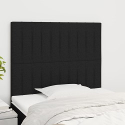 vidaXL Kopfteile 2 Stk. Schwarz 80x5x78/88 cm Stoff