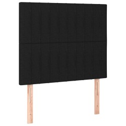 vidaXL Kopfteile 2 Stk. Schwarz 80x5x78/88 cm Stoff
