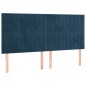 vidaXL Kopfteile 4 Stk. Dunkelblau 80x5x78/88 cm Samt vidaXL Kopfteile 4 Stk. Dunkelblau 80x5x78/88 cm Samt