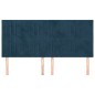 vidaXL Kopfteile 4 Stk. Dunkelblau 80x5x78/88 cm Samt vidaXL Kopfteile 4 Stk. Dunkelblau 80x5x78/88 cm Samt