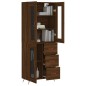 Highboard Braun Eichen-Optik 69,5x34x180 cm Holzwerkstoff Highboard Braun Eichen-Optik 69,5x34x180 cm Holzwerkstoff