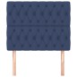 vidaXL Kopfteile 2 Stk. Blau 90x7x78/88 cm Stoff