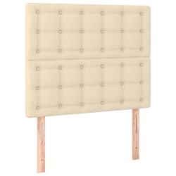 vidaXL Kopfteile 2 Stk. Creme 90x5x78/88 cm Stoff